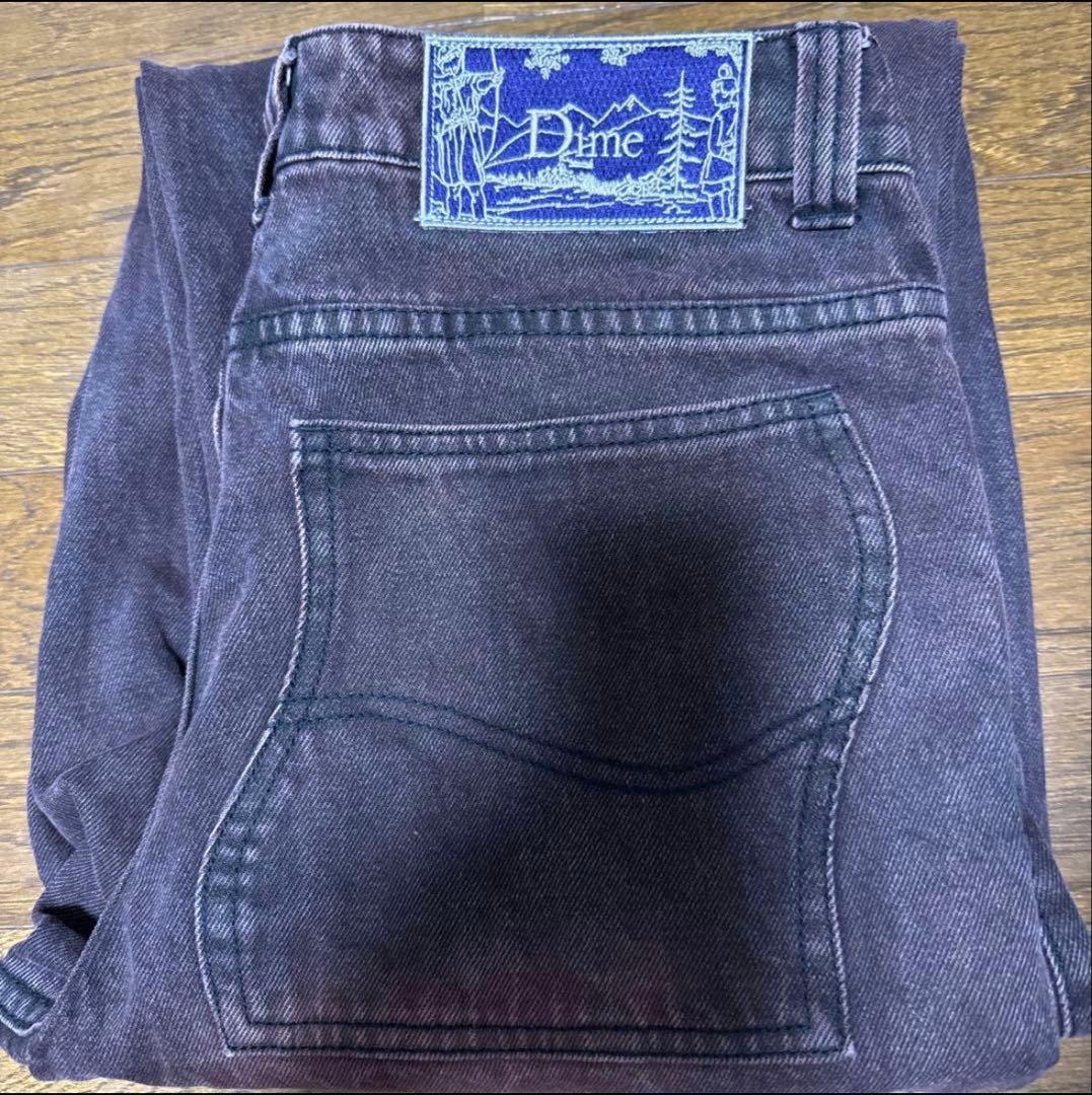 【最終値下げ】DIME バギーデニム　レッド　32