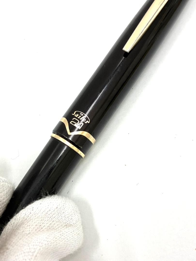 26P1092 saylor セーラー万年筆 ペン先21K 筆記用具 レトロ 黒