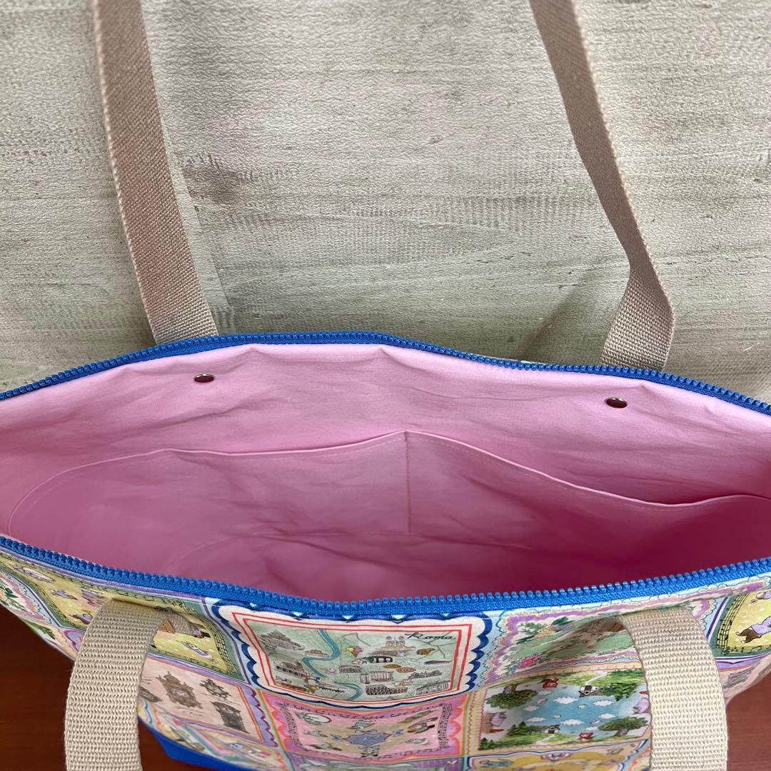 yukiemon ハンドメイド　ビッグトートバック＆巾着トートバック　①別口分