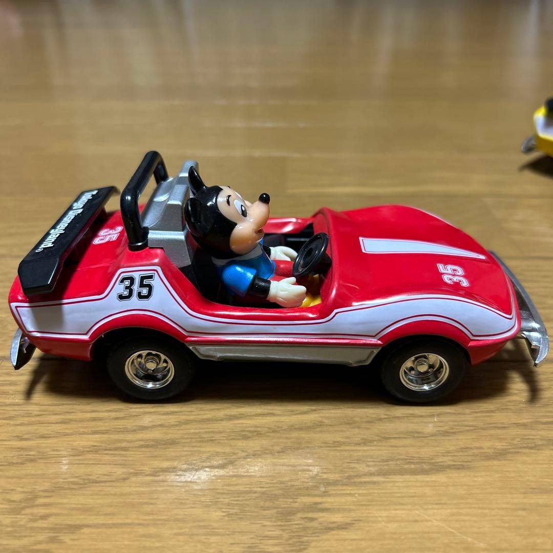 当時物　ブリキ製　グランドサーキットレースウェイ　3台セット　ディズニー