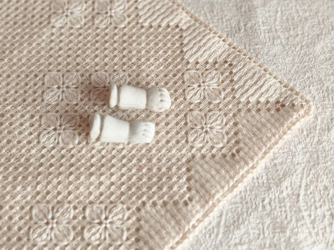 【チョコメルさま】vintage parts ୨୧ * 陶器の小さな 手 ハンド