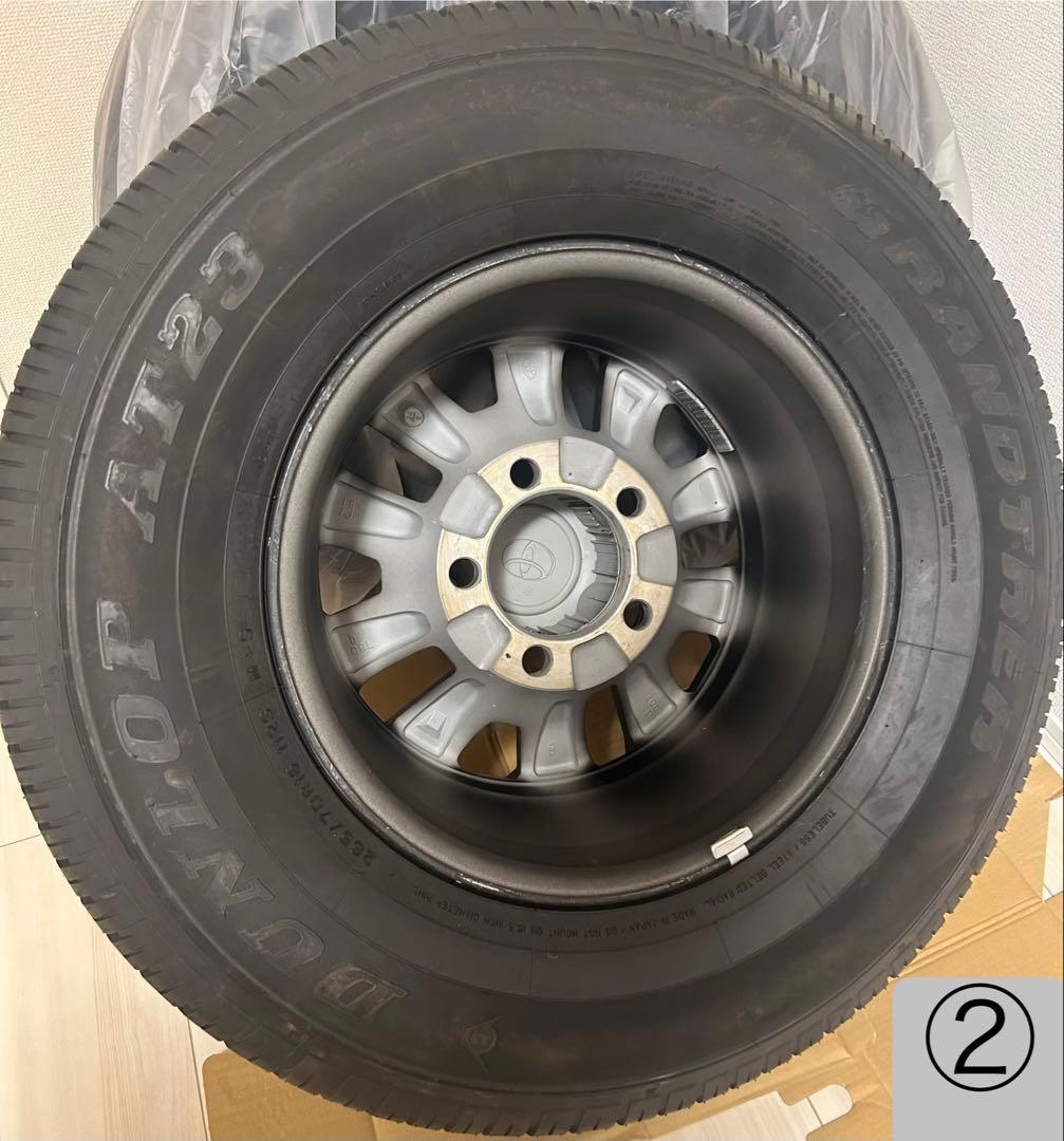 早い者勝ち【送料込み】ほぼ新車外し ランクル70純正ホイールタイヤ4本セット