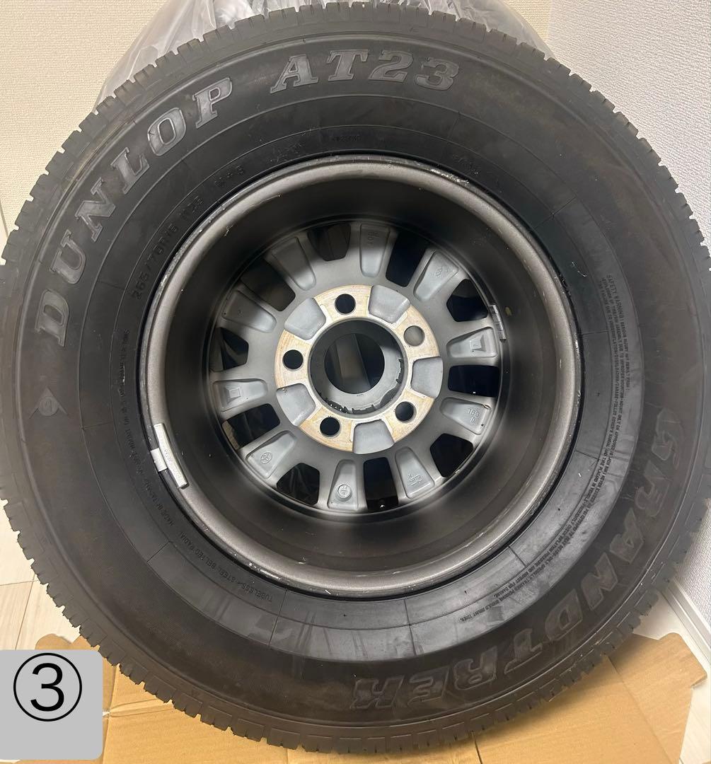 早い者勝ち【送料込み】ほぼ新車外し ランクル70純正ホイールタイヤ4本セット