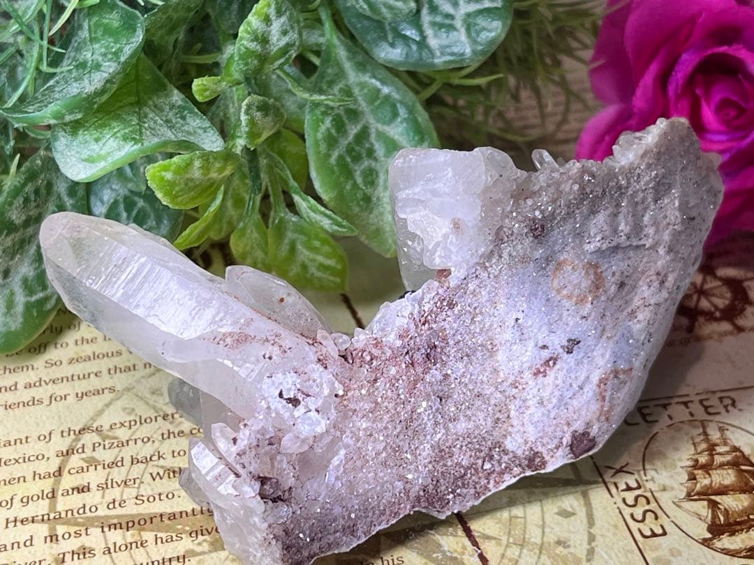 チャネリング✨　ヒマラヤ　マニカラン産　ピンク水晶  原石　ラフストーン