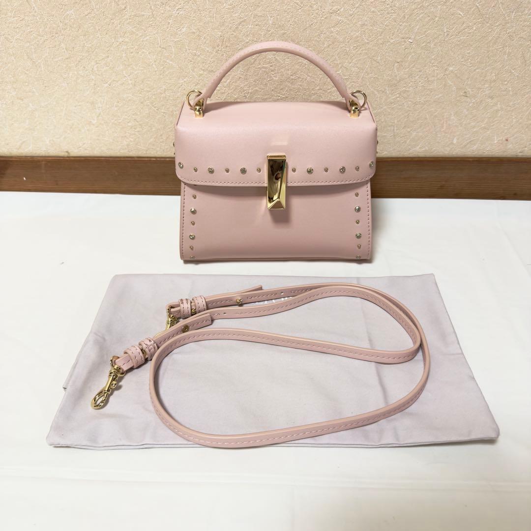 CELFORDリュタン ビジュースタッズポシェット Sサイズ ピンク