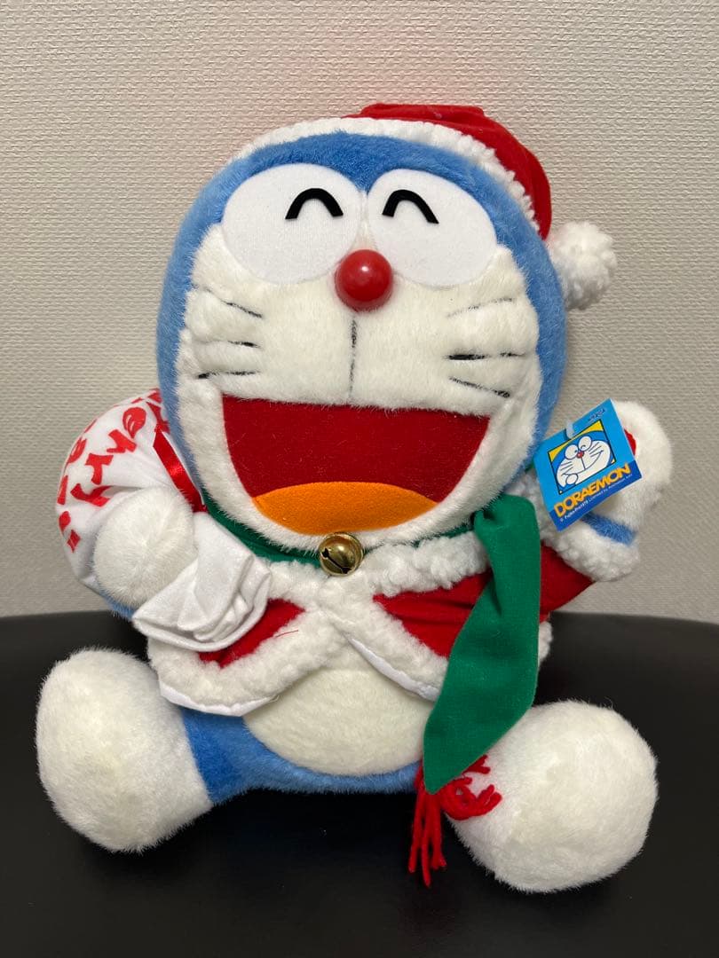 ドラえもん　クリスマス　サンタ　ぬいぐるみ　メロディ付き　希少