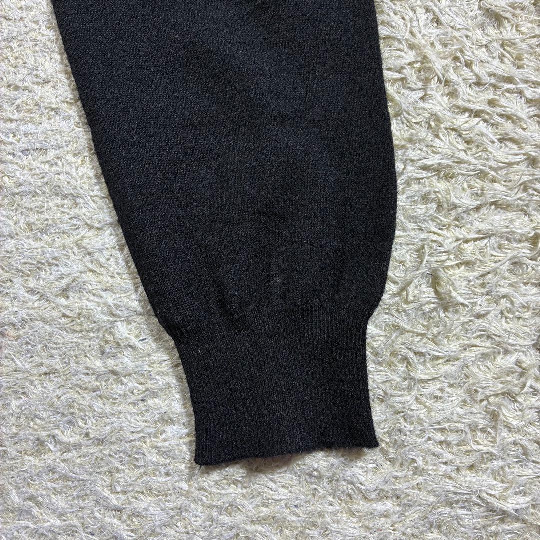 美品　90s　ポロバイラルフローレン　Vネック　セーター　ラムウール　ブラック