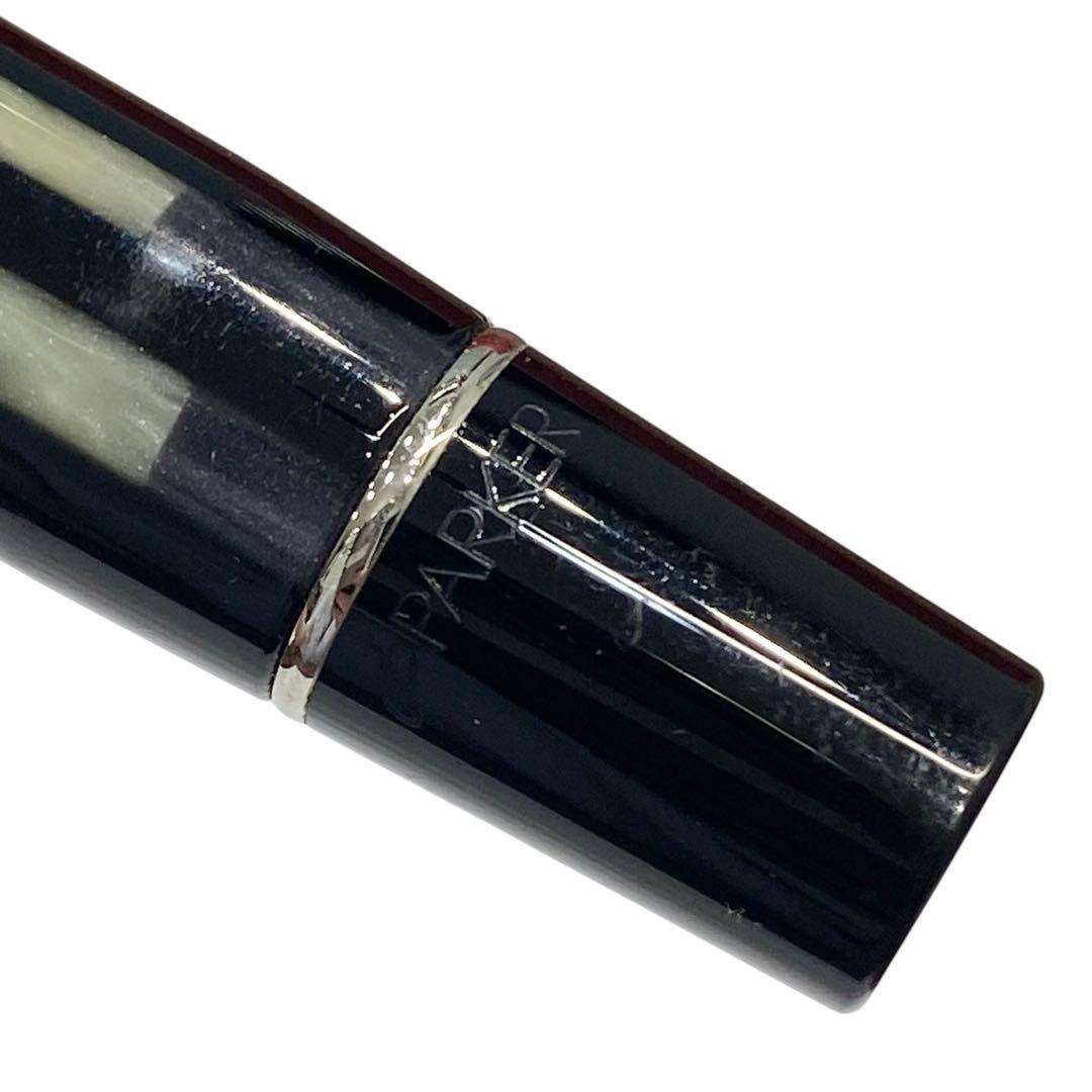 PARKER パーカー デュオフォールド モザイク 万年筆 ペン先K18 黒系