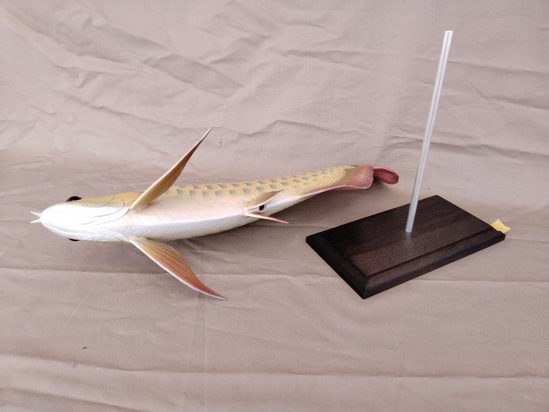 ハンドメイド　41cmアジアアロワナ　フィギュア　レプリカ　オブジェ　置物