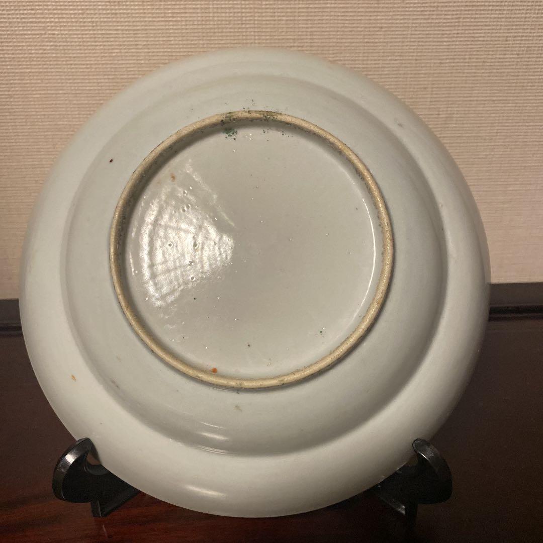 古い中国清朝の輸出広彩用皿