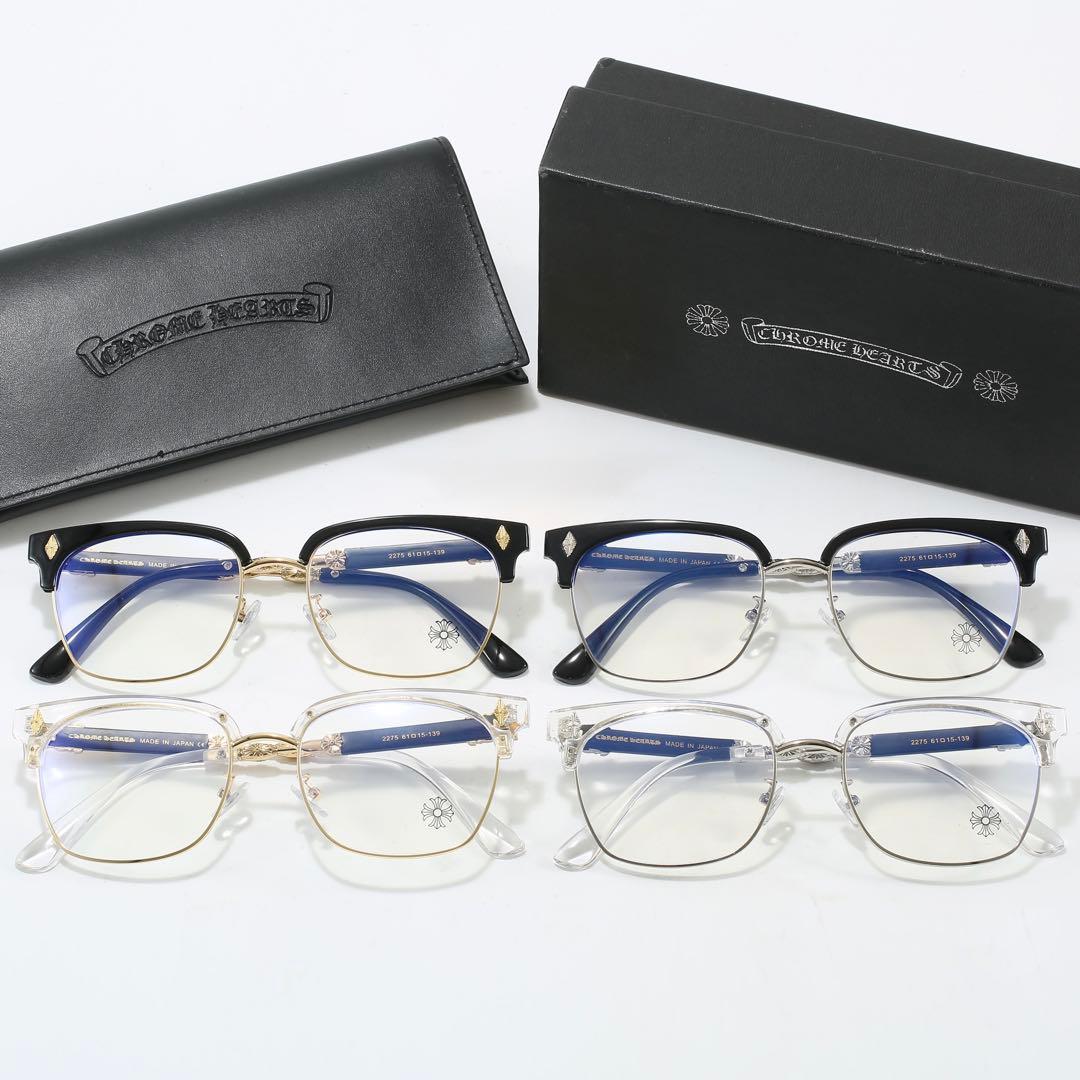 伊達メガネ　サングラス クロス ホワイト&ゴールドy2k クロムハーツ好きに