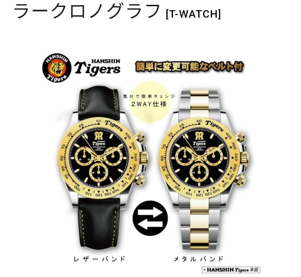 阪神タイガース承認モデル 電波ソーラークロノ 1935本限定　腕時計