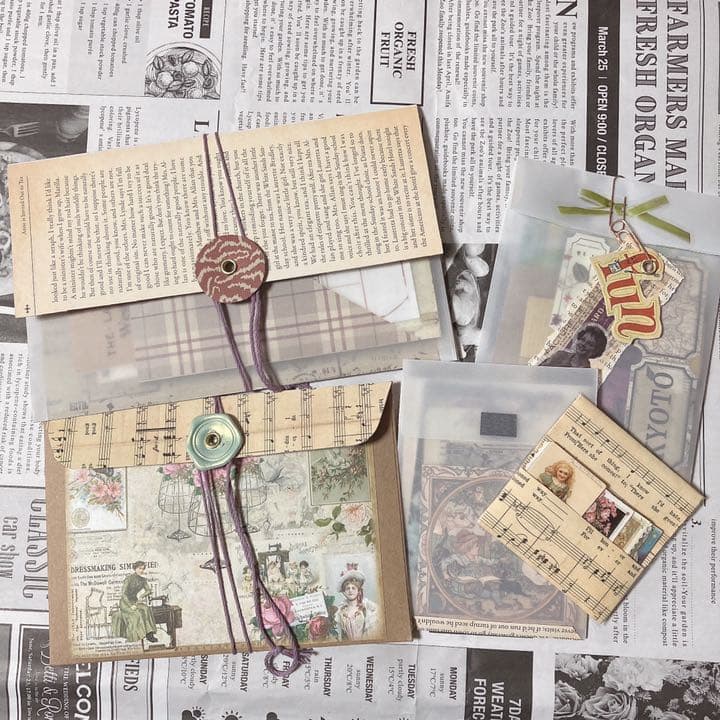 おすそ分けファイル コラージュ素材 紙モノ