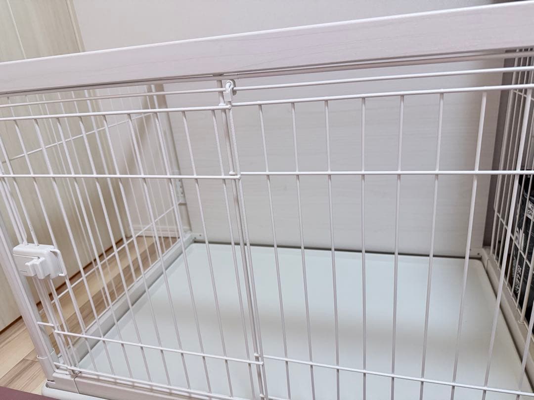 ☆コメント欄要確認☆アイリスオーヤマペットサークルオフホワイト3月頭に削除します