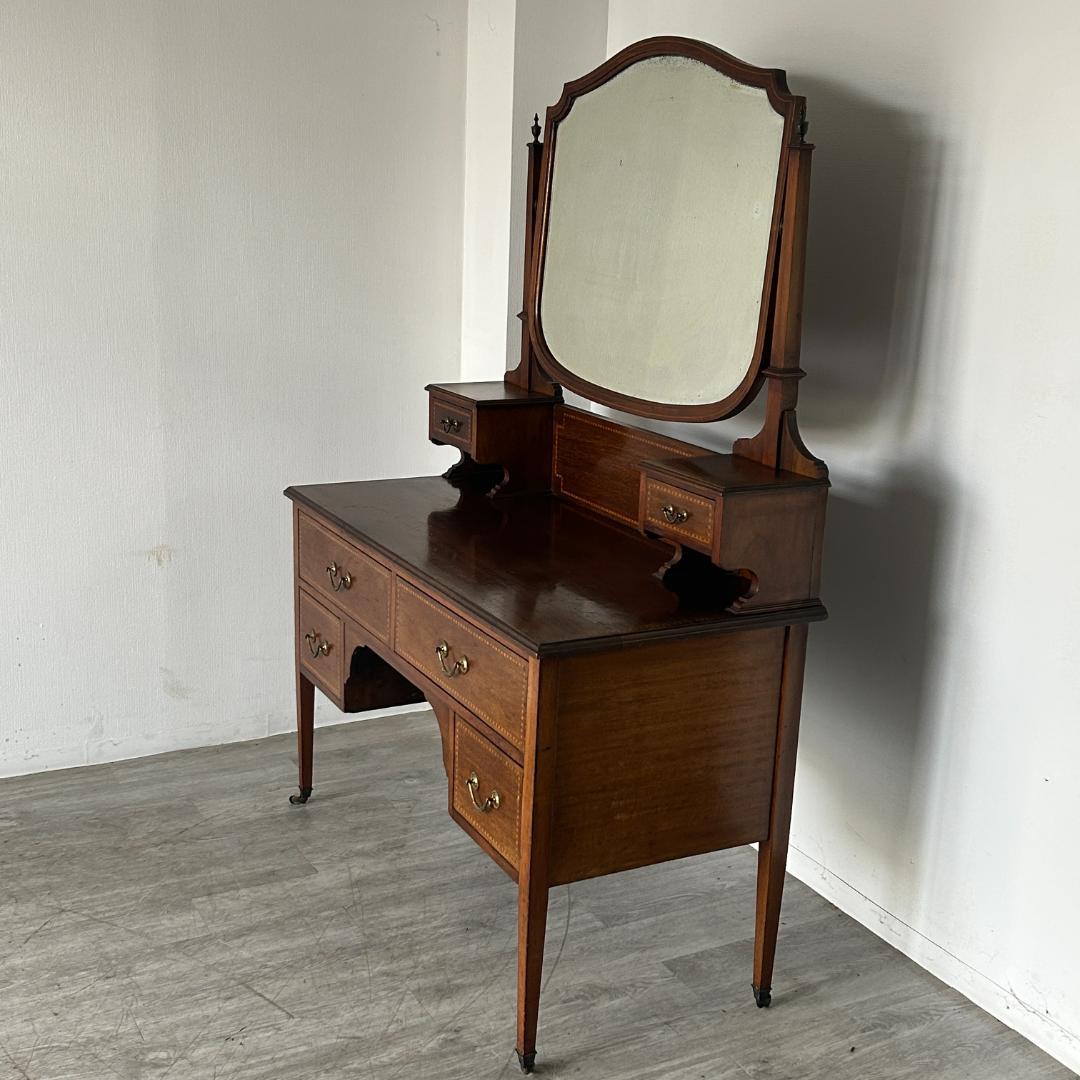 イギリス アンティーク家具 ドレッシングチェスト 鏡台 1930年頃 804A