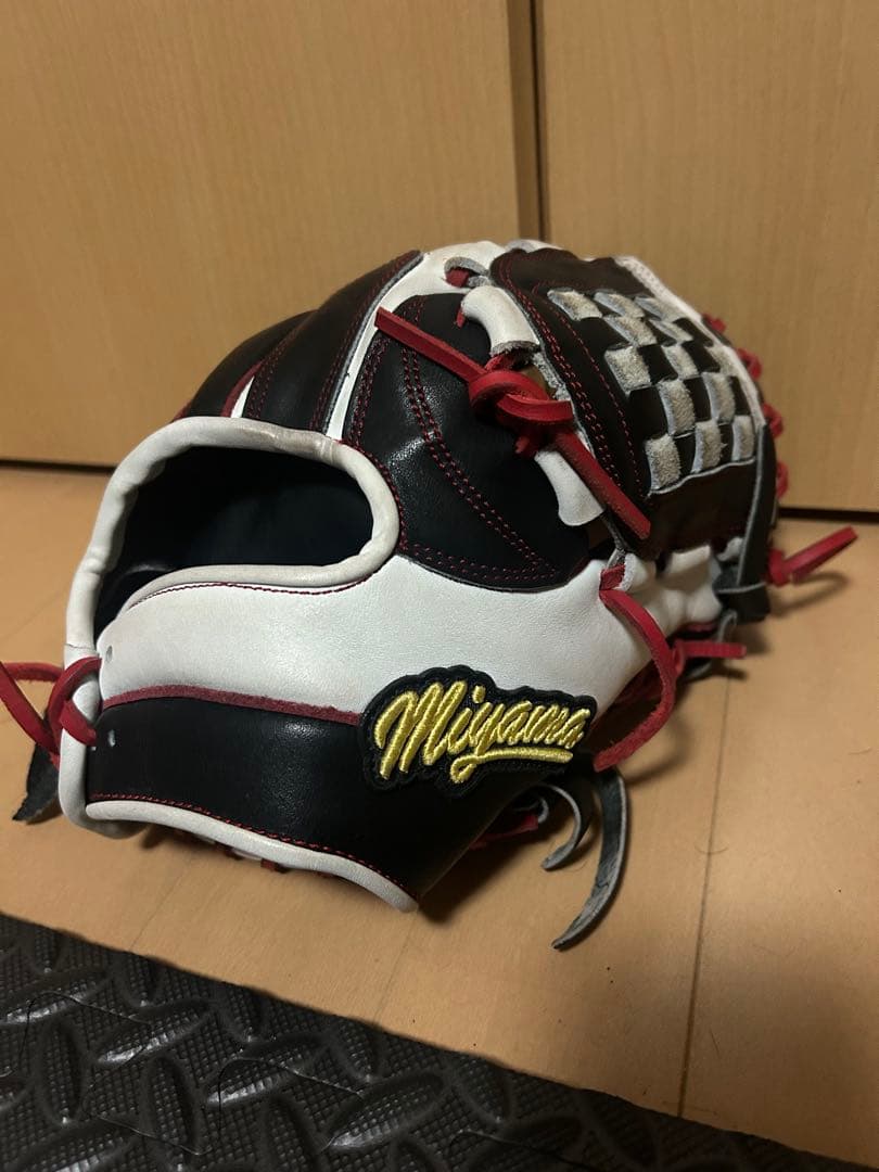 Miyama 硬式グローブ 右投げ 内野手用　バスケットウェブ
