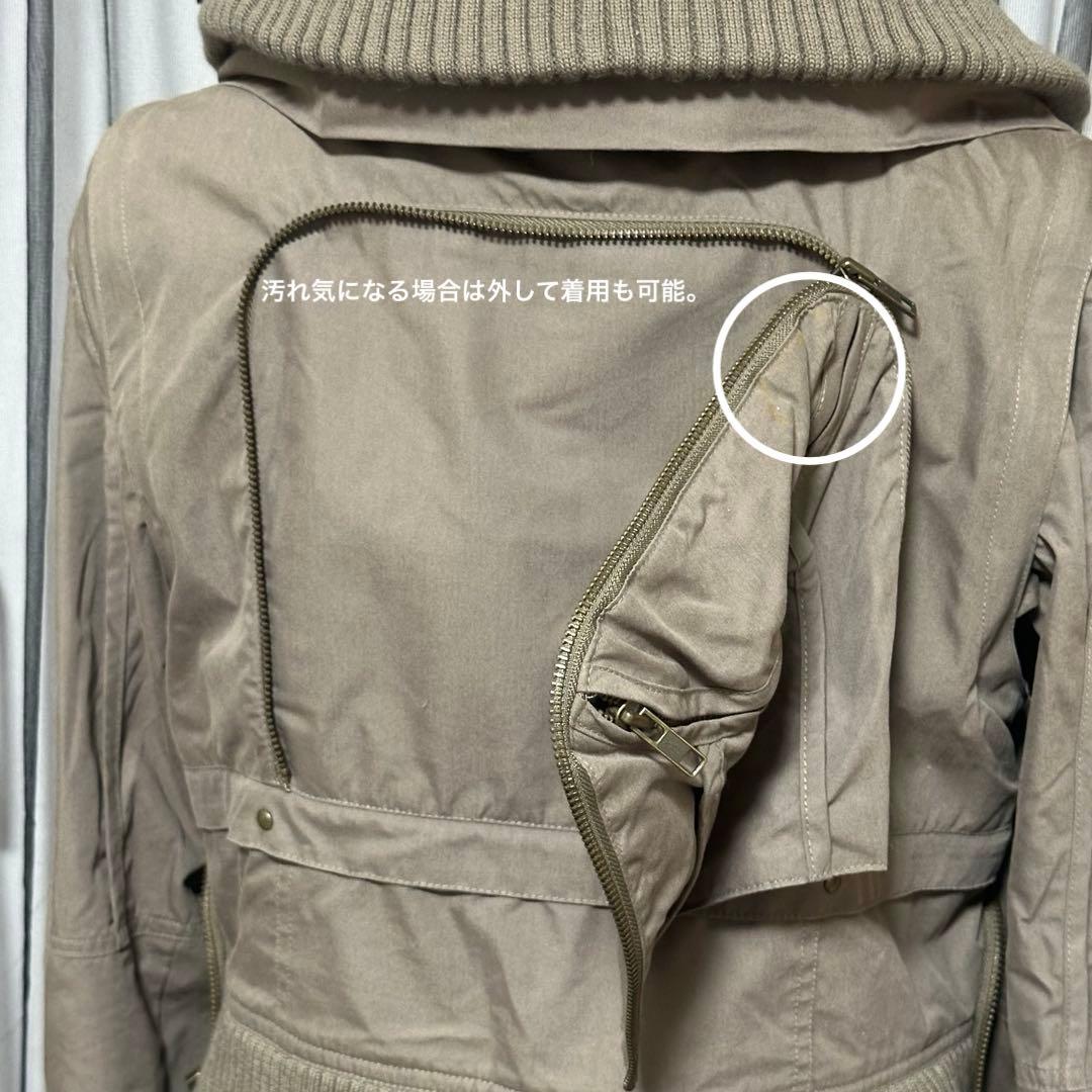 平成ギャルy2k　ファー付き　ミニタリージャケット　フェアリーグランジ　パーカー