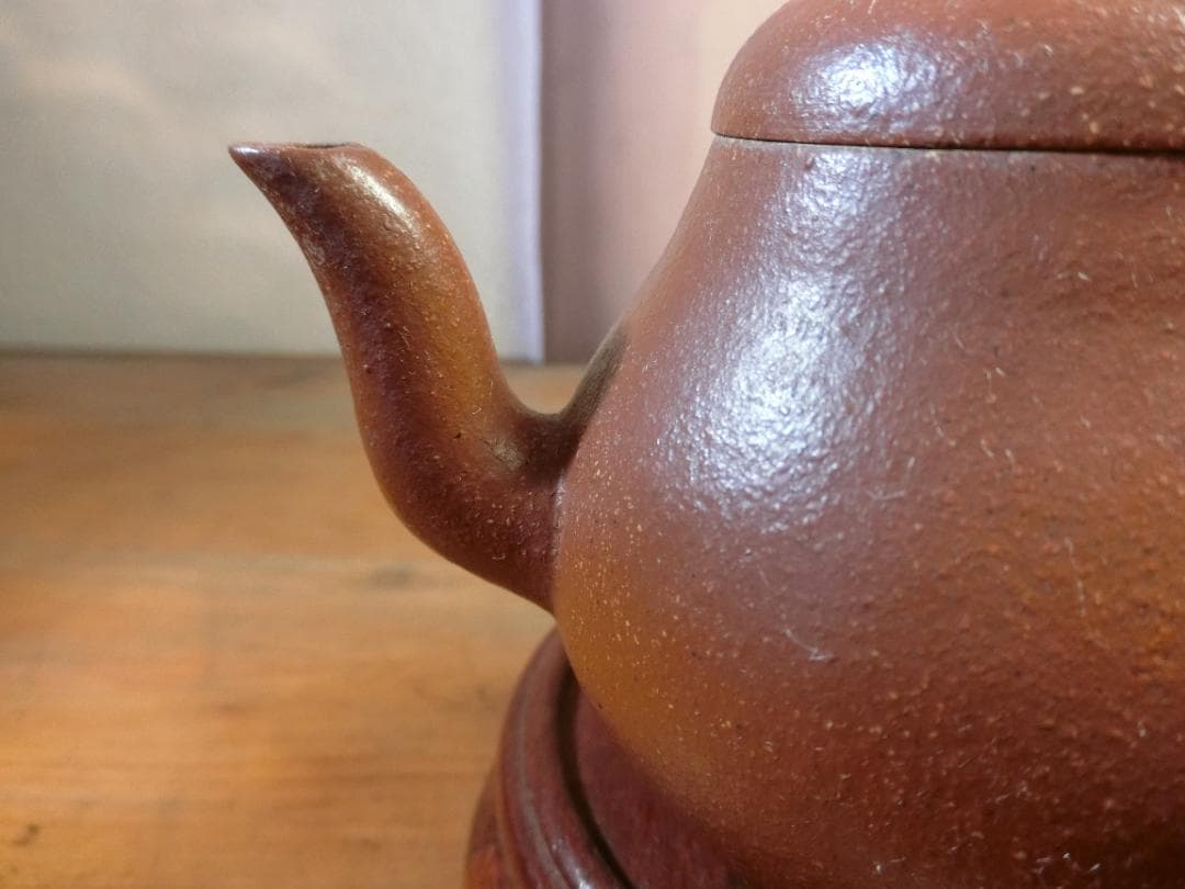 中国宜興紫砂壷　梨皮名壺　古い急須　　本物保証