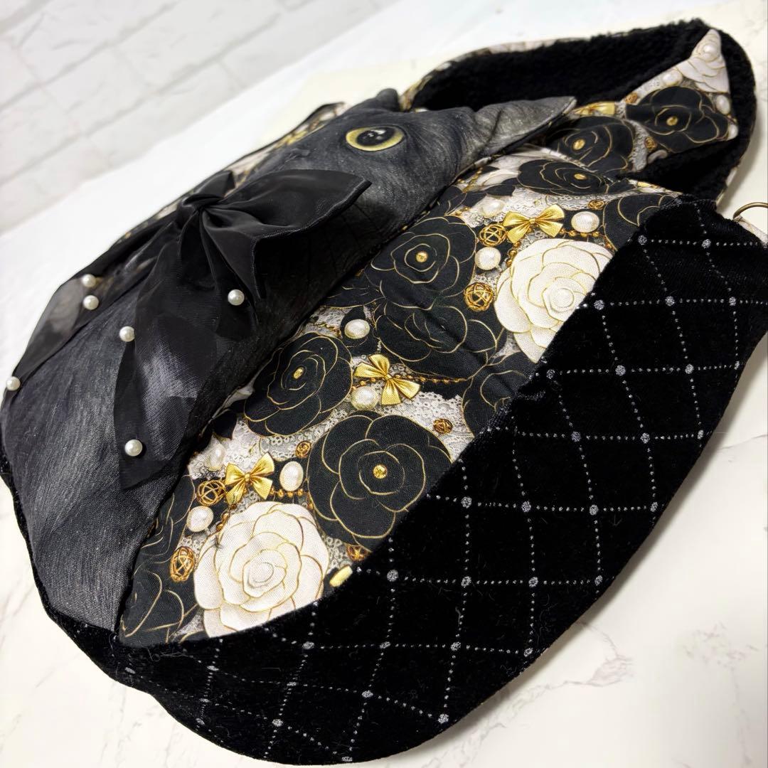 カ*ミ様 コヤンイサムチョン♡BIG黒猫ちゃん♡BIGラウンドトートバッグ