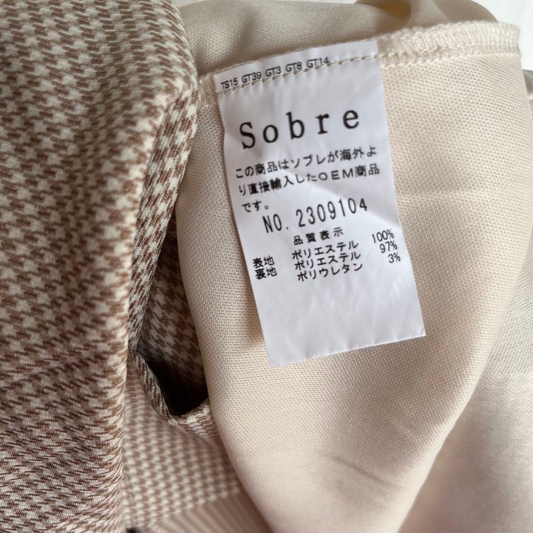 ⭐️土日限定セール⭐️ 極美品　ソブレ　SOBRE　キャバドレス　ノースリーブ　千鳥