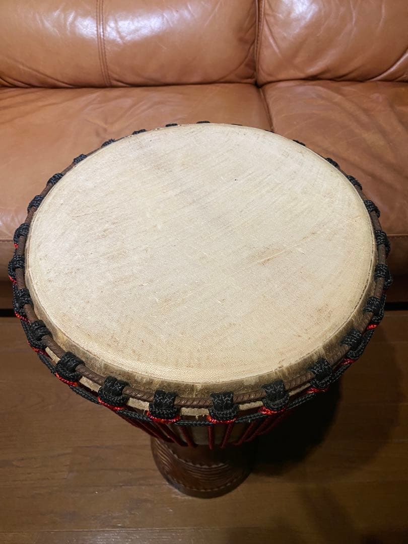 ジャンベ【マリ産　プロ仕様】 ＋α専用ケース革張り替え済み