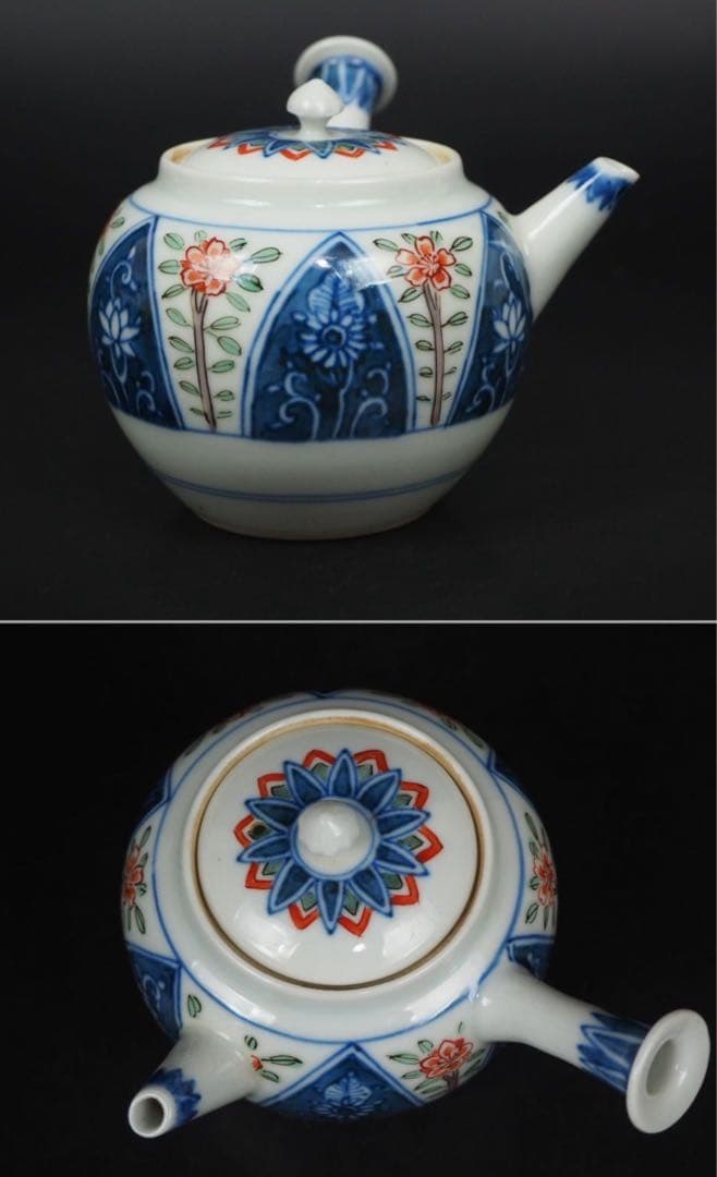 送料無料　大正～昭和前期　京焼 平安清豊造 煎茶器7セット　共箱　煎茶道具