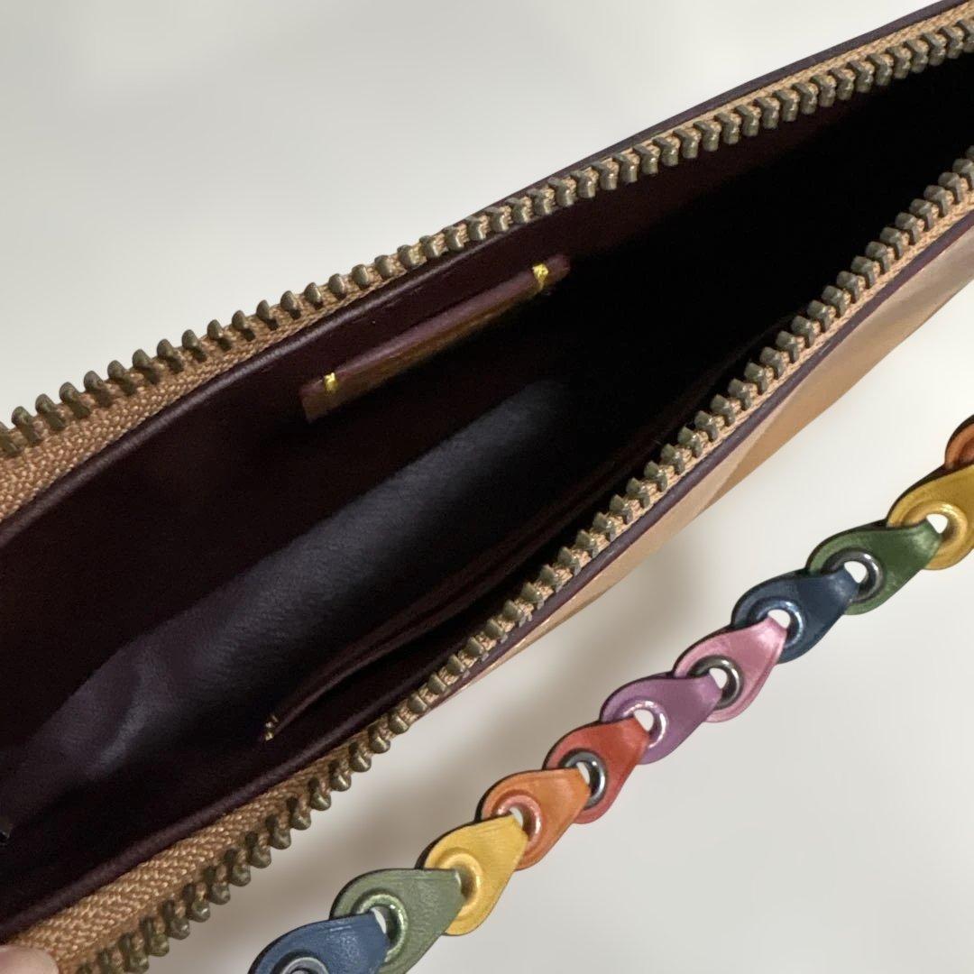 コーチ ハンドバッグ カラフルストラップ