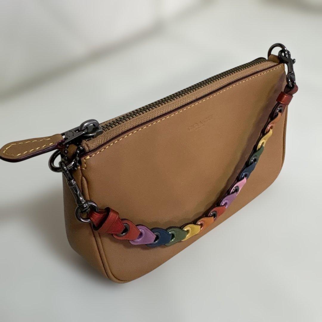 コーチ ハンドバッグ カラフルストラップ