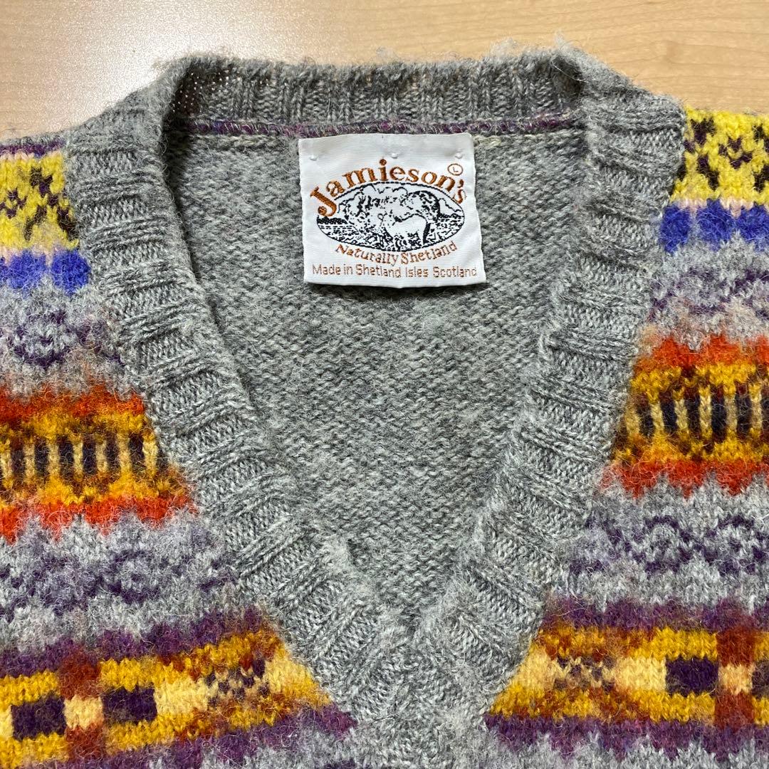 メル73805Jamieson's ニットベスト SHIPS サイズL
