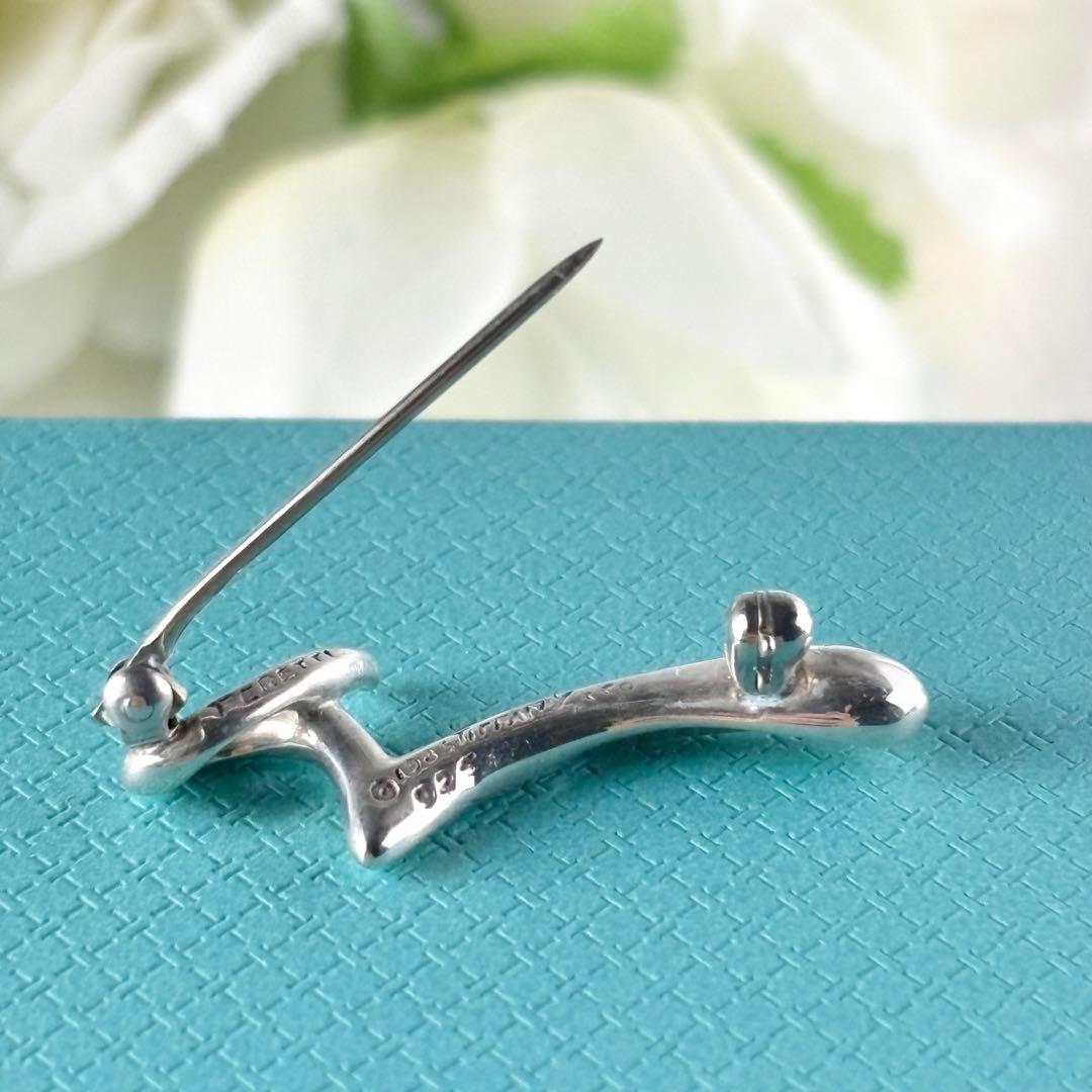 311【ティファニー】シルバー　ブローチ　レターR