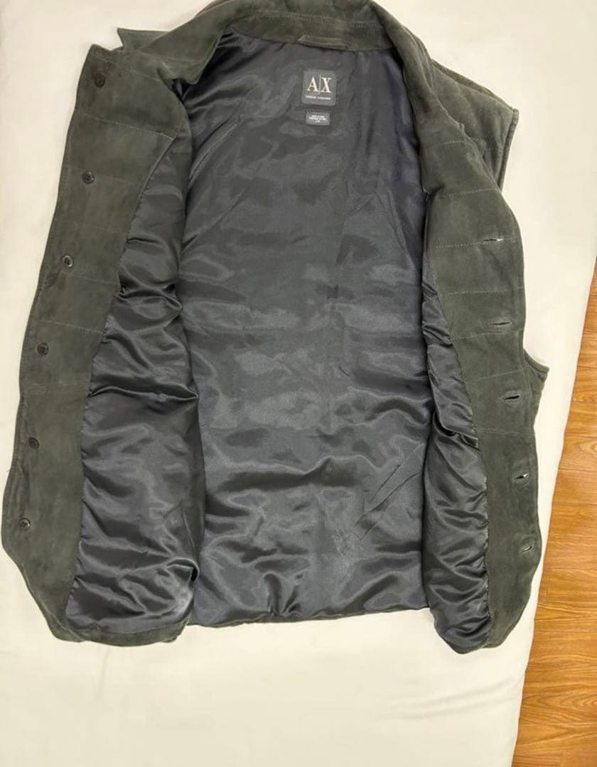 ARMANI EXCHANGEスエードベスト山羊革
