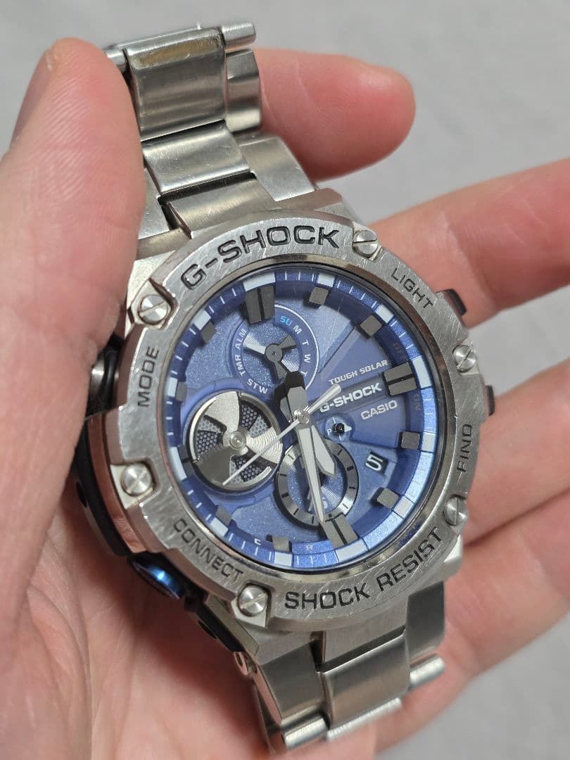 G-SHOCK G-STEEL GST-B100 ブルー 腕時計　稼働品