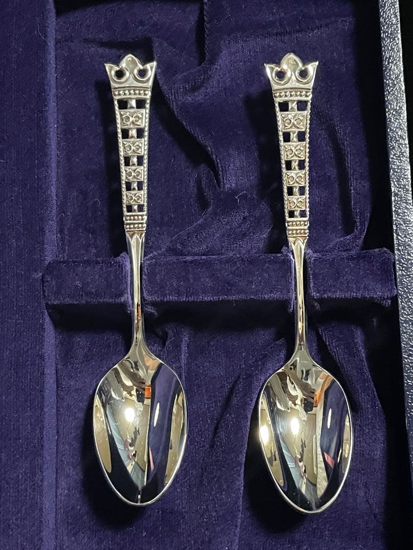 純銀　コーヒースプーン2本