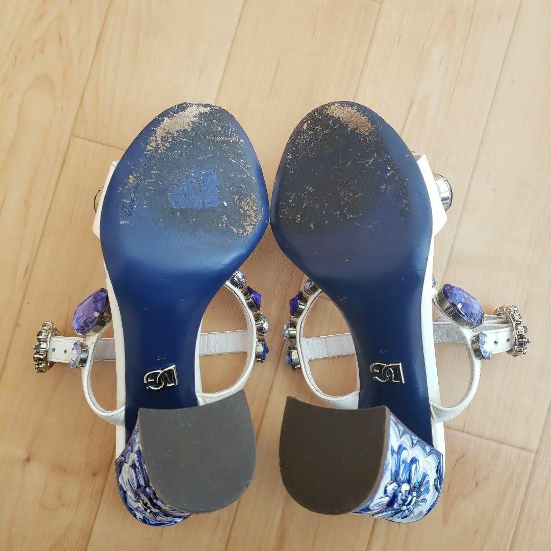 ドルチェアンドガッバーナ マヨリカ ビジューサンダル ハイヒール