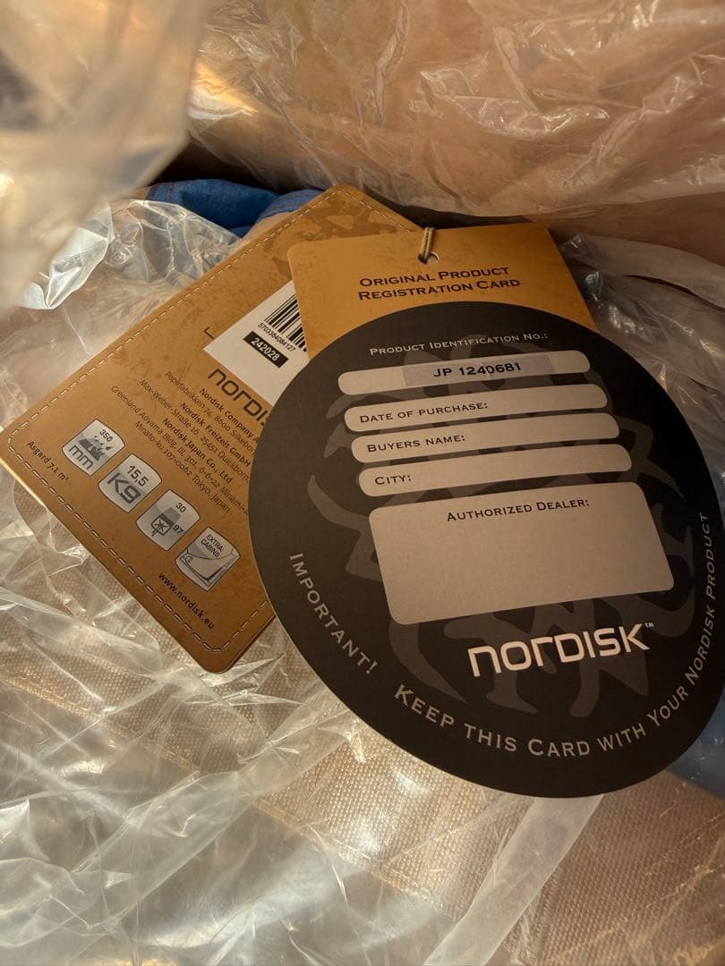 s*\"様 新品　未使用　NORDISK ノルディスク アスガルド7.1 デニム