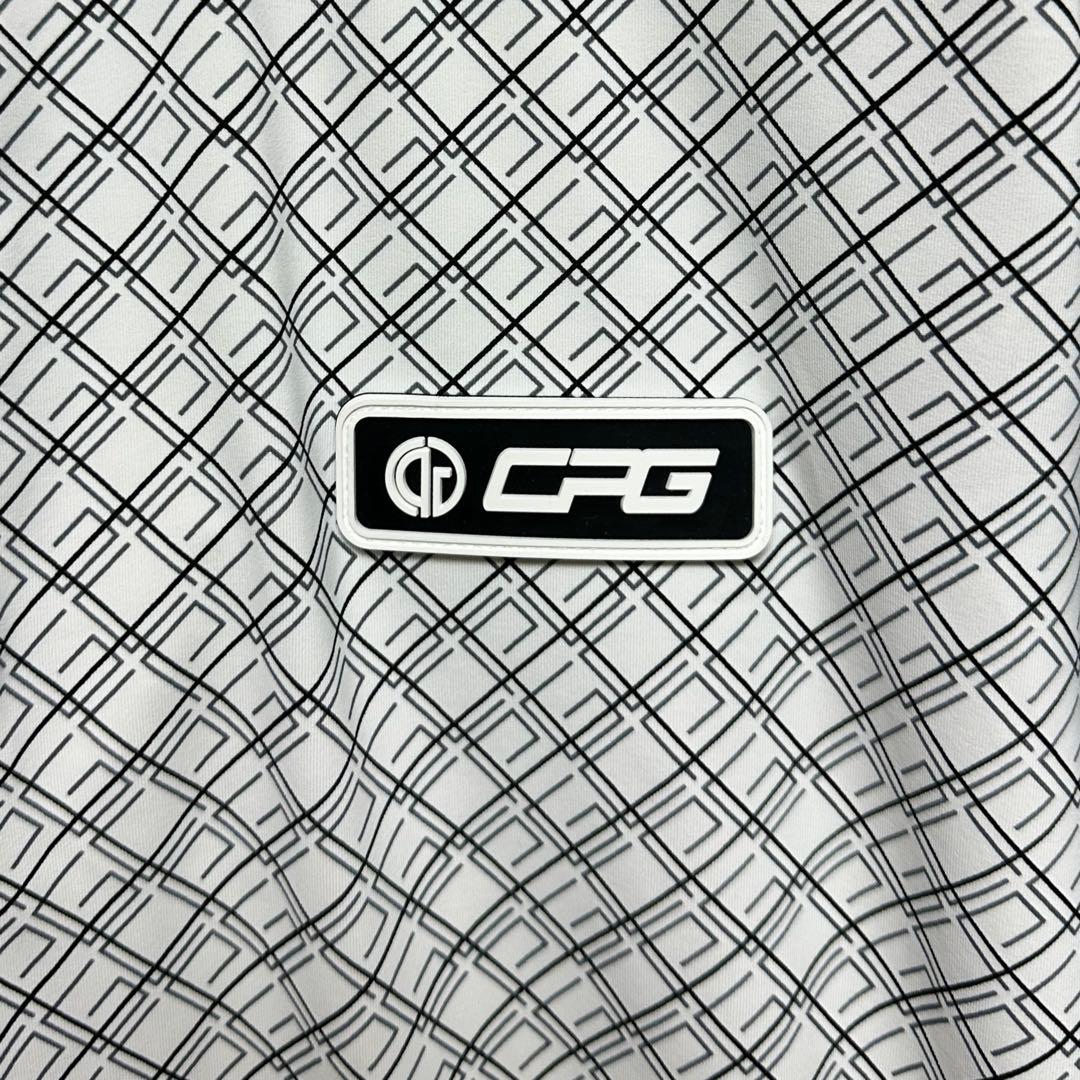 美品　CPG GOLF シーピージーゴルフ フード付きハーフジップ長袖　 XL