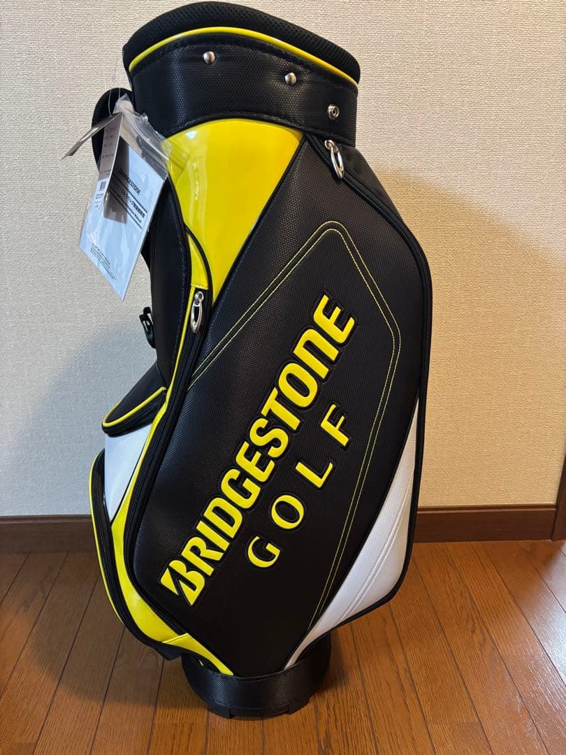 BRIDGESTONE ゴルフ キャディバッグ 黒/黄/白