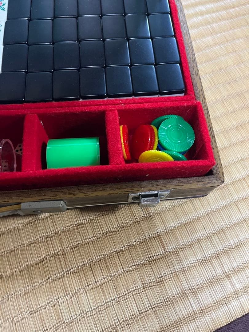 任天堂 麻雀牌セット 昭和レトロ 完品 点棒サイコロ付 ヴィンテージ 麻雀パイ