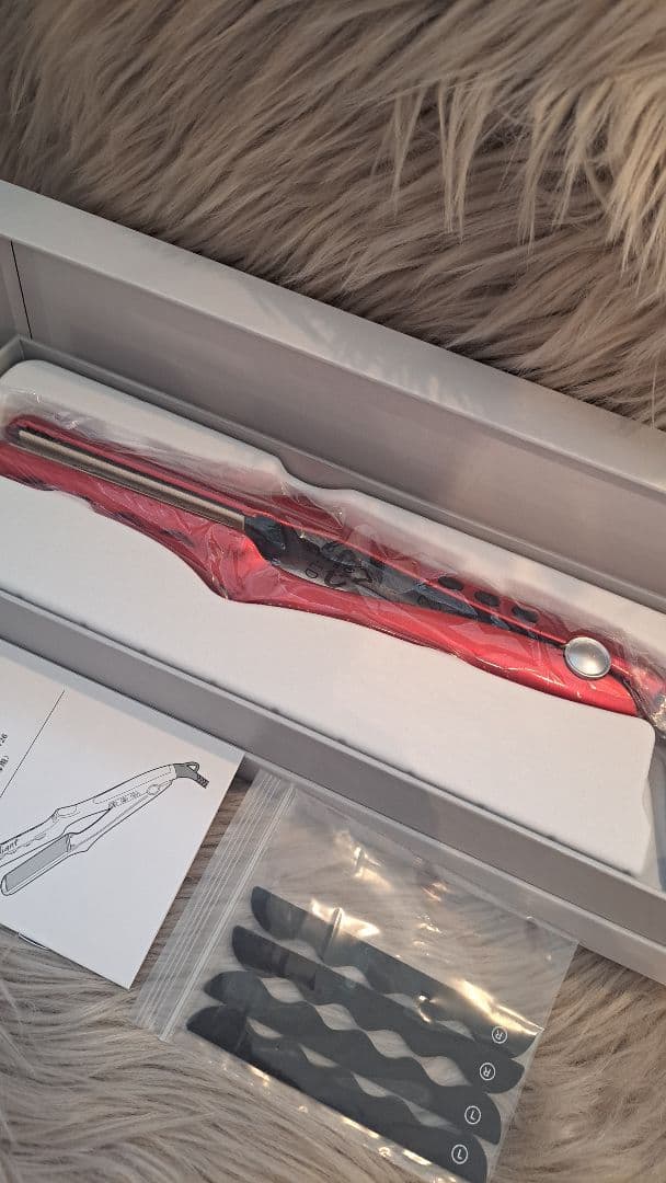 radiant ストレートヘアアイロン レッド２８ミリ