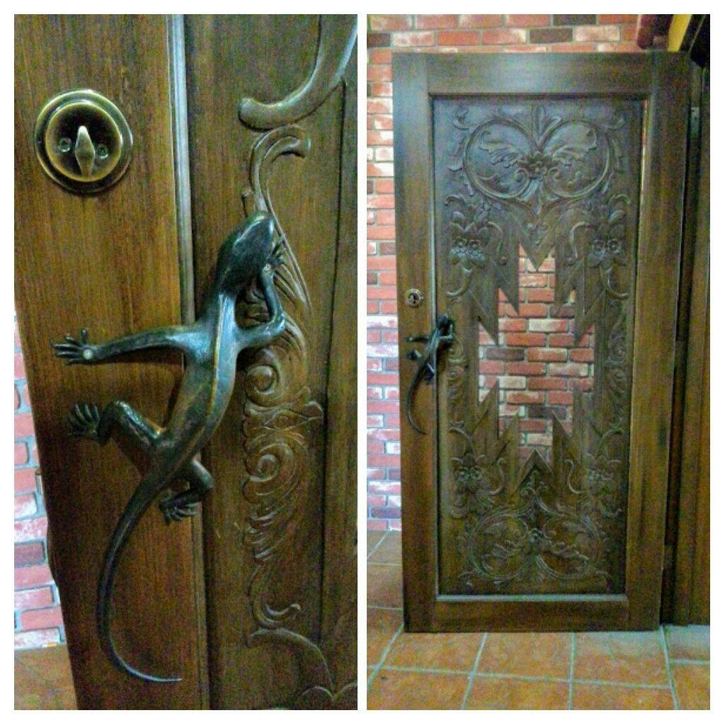 ★ オルテガ デザイン ビンテージ メキシコ 扉 木製 手掘り