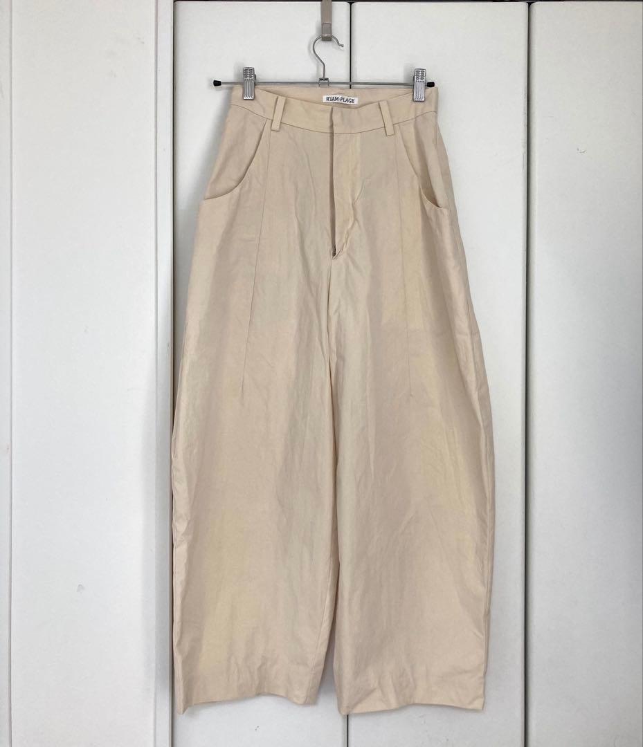 plage L'IAM バルーンチノパンツ　ベージュ/36