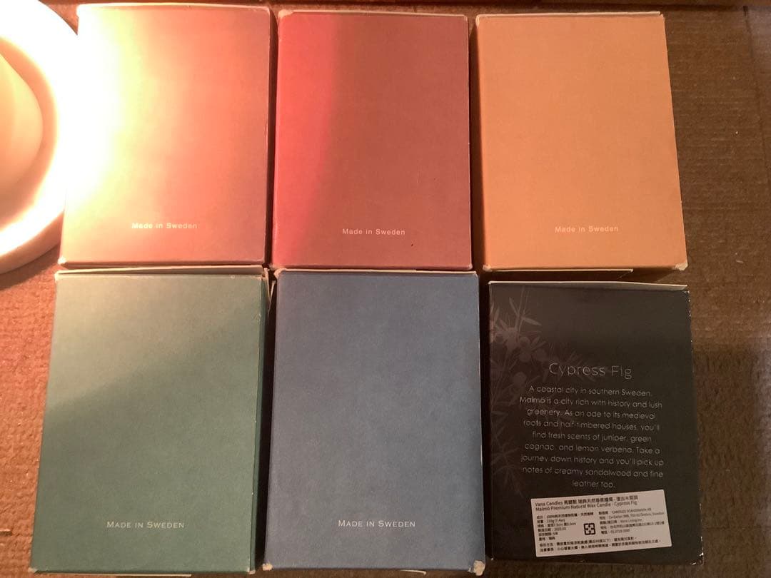 Vana Candles Sweden 6種セット(キャンドルウォーマー付き)