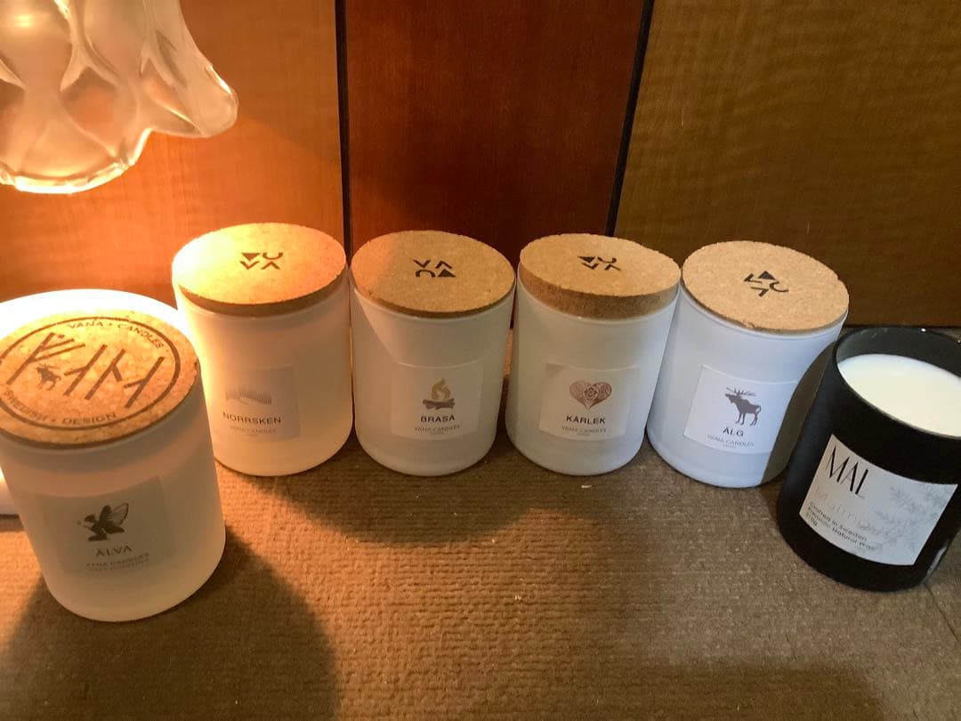 Vana Candles Sweden 6種セット(キャンドルウォーマー付き)