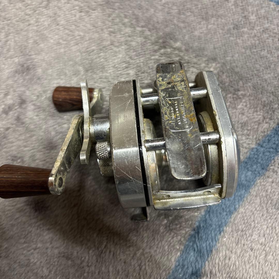 シマノ★バンタム100★国産オールドベイトリール★ウッドノブ★