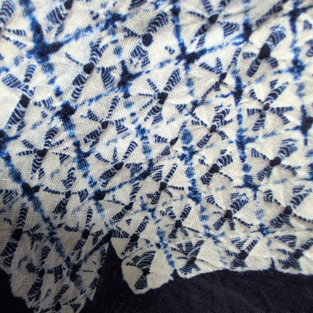 濱文子様ご購入高級有松絞り　肩当て居敷き当て付き　一部しつけ糸有り美品