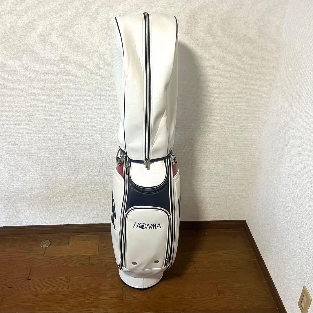 HONMA キャディバッグ ホワイト/レッド/