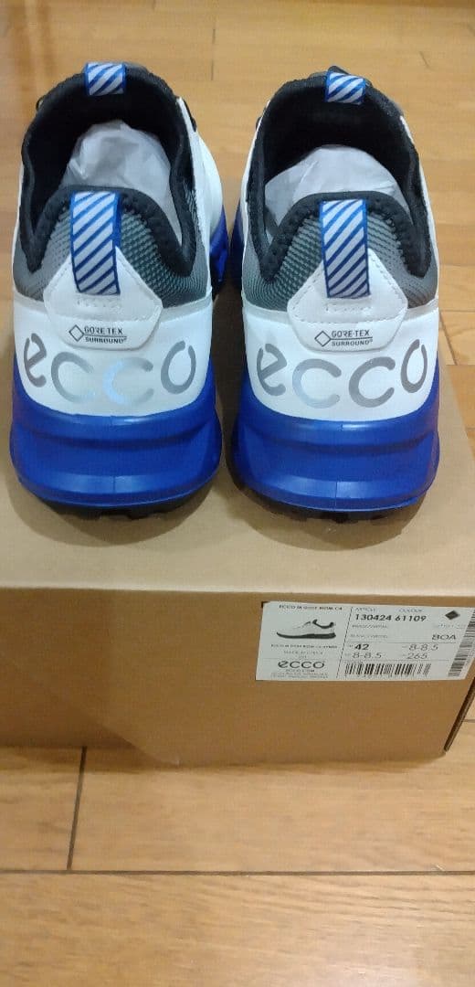 新品 未使用 ecco GOLF バイオム C4 ゴアテックスゴルフシューズ