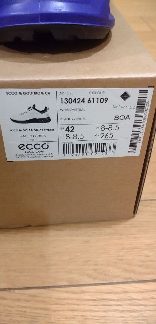 新品 未使用 ecco GOLF バイオム C4 ゴアテックスゴルフシューズ