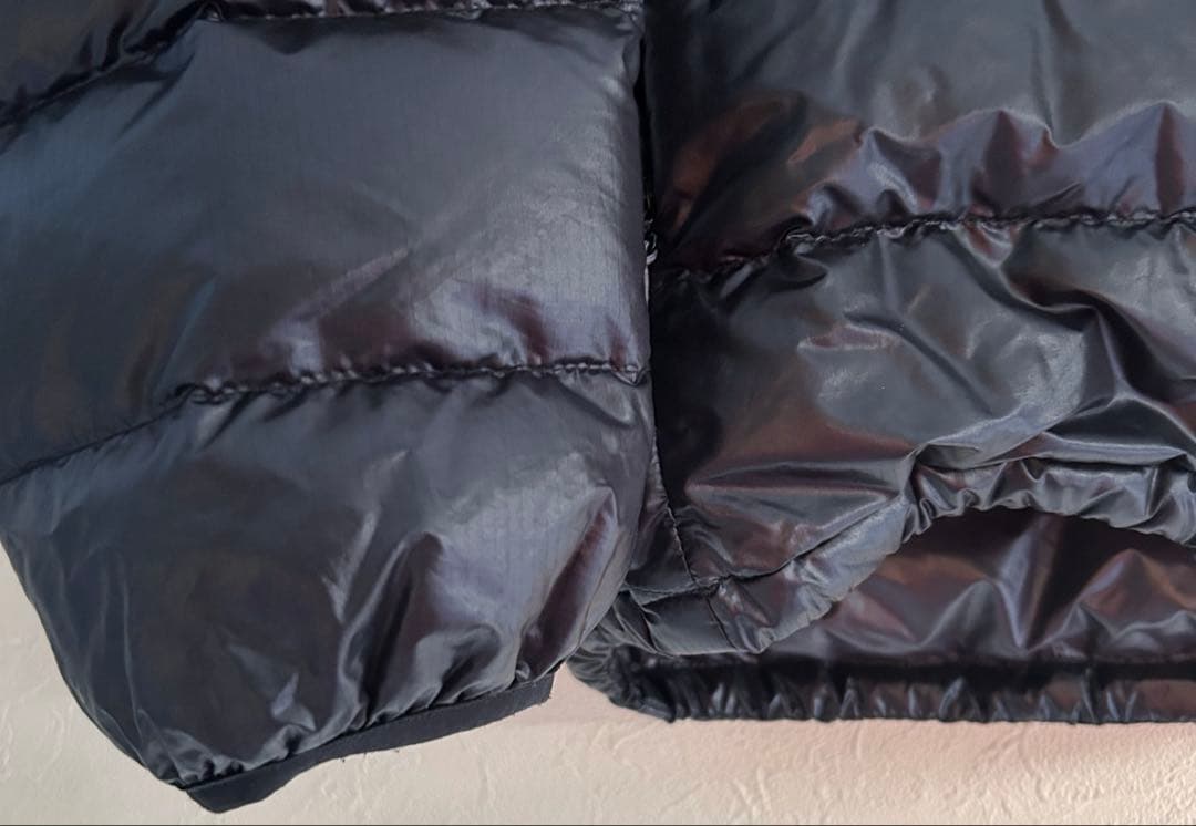 mont-bell フード付き ダウンジャケット ブラック メンズM