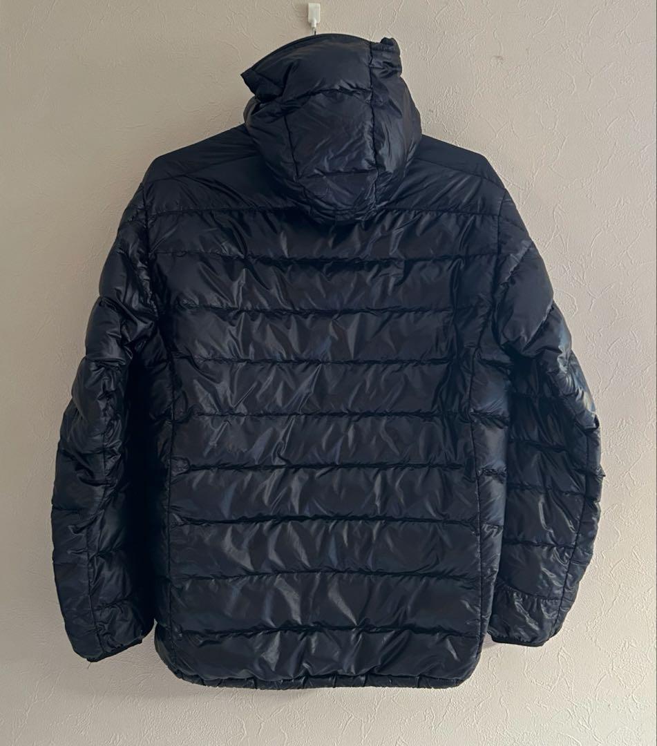 mont-bell フード付き ダウンジャケット ブラック メンズM